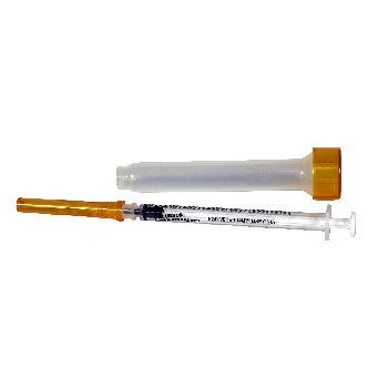 Luer Slip Syringe with Needle 1 cc, 25g x 5/8 in, 1 count